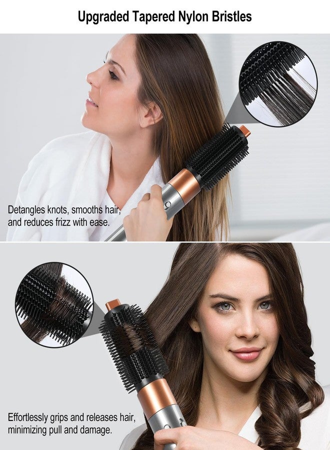 TEXOVYRAX Upgraded Round Volumizing Brush Attachment Compatible with Dyson Airwrap Multi-Styler, Reduced frizz for Voluminous Bouncy Style, fits HS01 HS05 i.d. Copper - Image 5